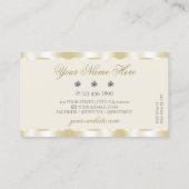 Shimmery Gold Sparkle Diamonds Luxurious Luxe Glam Visitekaartje (Achterkant)