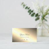 Shimmery Golden Silver Sparging Diamonds Luxury Visitekaartje (Staand voorkant)