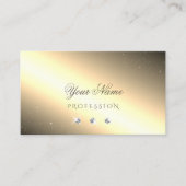 Shimmery Golden Silver Sparging Diamonds Luxury Visitekaartje (Voorkant)