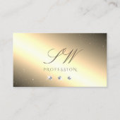 Shimmery Golden Silver Sparking Diamonds Visitekaartje (Voorkant)