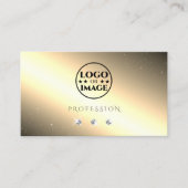 Shimmery Golden Silver Sparking Diamonds Voeg Logo Visitekaartje (Voorkant)