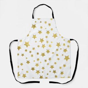 Shimmery Goldstars Golden Star Pattern Schort