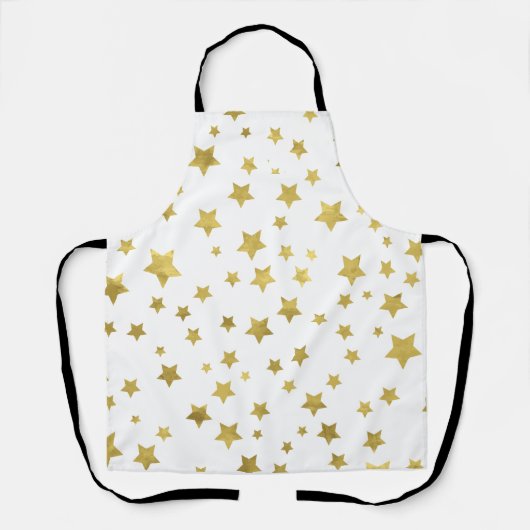 Shimmery Goldstars Golden Star Pattern Schort (Voorkant)