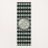 Shimmery Green en Silver Zee Turtle Yogamat (Voorkant)