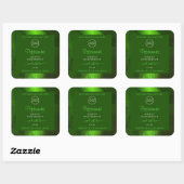 Shimmery Green Marble Modern Product Labels Logo (Vel)