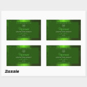 Shimmery Green Marble Modern Product Labels Logo (Vel)