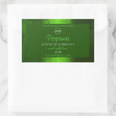 Shimmery Green Marble Modern Product Labels Logo (Tas)