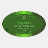 Shimmery Green Marble Modern Product Labels Logo (Voorkant)