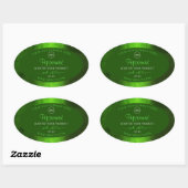 Shimmery Green Marble Modern Product Labels Logo (Vel)