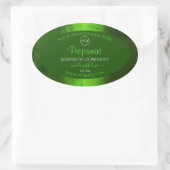 Shimmery Green Marble Modern Product Labels Logo (Tas)