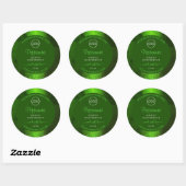 Shimmery Green Marble Modern Product Labels Logo (Vel)