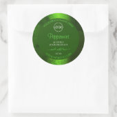 Shimmery Green Marble Modern Product Labels Logo (Tas)
