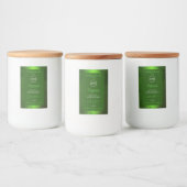 Shimmery Green Marble Modern Product Labels Logo Voedselcontainer Etiket (Flessen)
