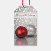 Shimmery Kerst Ornamenten - Cadeau Label Cadeaulabel (Voorkant)