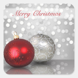 Shimmery Kerst Ornamenten - Sticker