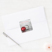 Shimmery Kerst Ornamenten - Sticker (Envelop)