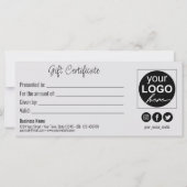 Shimmery kerstversients Gift Certificate (Achterkant)