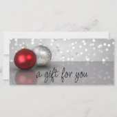 Shimmery kerstversients Gift Certificate (Voorkant)