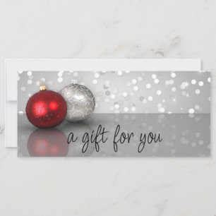 Shimmery kerstversients Gift Certificate