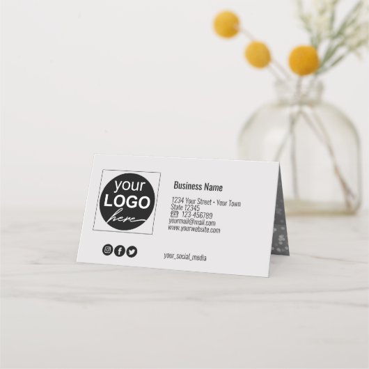 Shimmery kerstversients Gift Certificate Plaatskaartje (Achterkant)