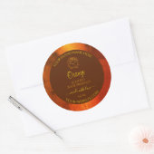Shimmery Oranje Marble Product Labels Roos Flower (Envelop)