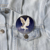 Shimmery Owl Button (In situ)