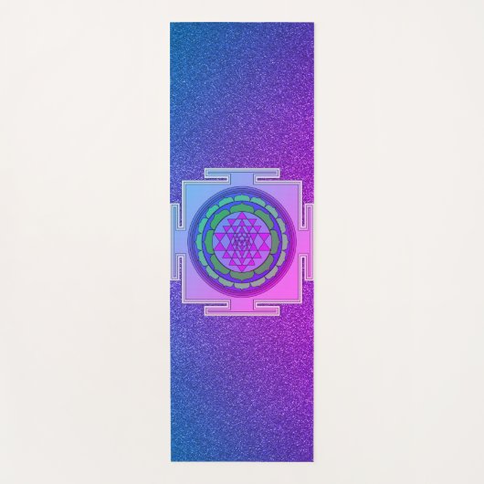 Shimmery Paars en Pink Yantra Yogamat (Voorkant)