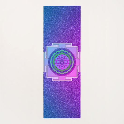 Shimmery Paars en Pink Yantra Yogamat (Achterkant)