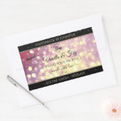 Shimmery Paars Gold Glitter Logo Labels (Envelop)
