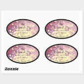 Shimmery Paars Gold Glitter Logo Labels (Vel)