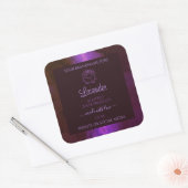Shimmery Paars Marble Product Labels Roos Flower (Envelop)
