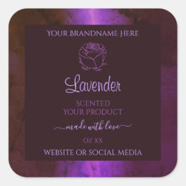 Shimmery Paars Marble Product Labels Roos Flower
