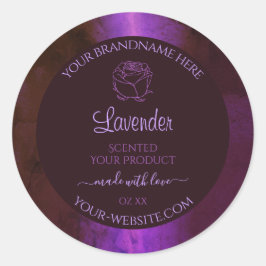 Shimmery Paars Marble Product Labels Roos Flower