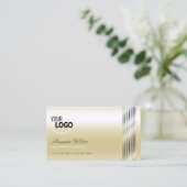 Shimmery Pastel Silk Cream Kleurrijke Decor toevoe Visitekaartje (Staand voorkant)