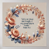 Shimmery Peach en Blue Pastel  vers Poster (Voorkant)