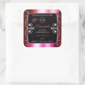 Shimmery Pink Black Product Labels Diamonds Logo (Tas)