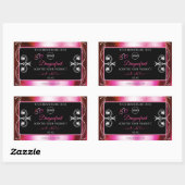 Shimmery Pink Black Product Labels Diamonds Logo (Vel)