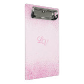 Shimmery Pink Glitter Dust Mini Klembord (Schuin)