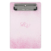 Shimmery Pink Glitter Dust Mini Klembord (Voorkant)