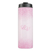 Shimmery Pink Glitter Dust Thermosbeker (Voorkant)