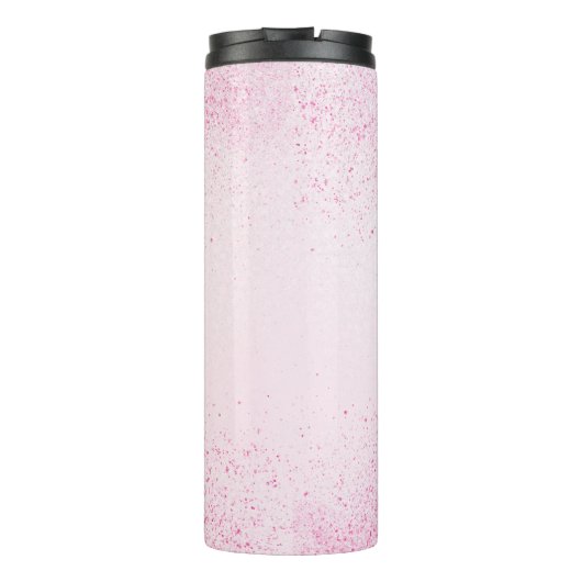 Shimmery Pink Glitter Dust Thermosbeker (Achterkant)