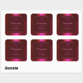 Shimmery Pink Red Marble Product Label Roos Flower (Vel)