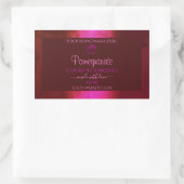 Shimmery Pink Red Marble Product Label Roos Flower (Tas)