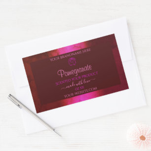 Shimmery Pink Red Marble Product Label Roos Flower