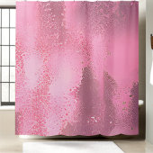 Shimmery Pink Sequin Douchegordijn
