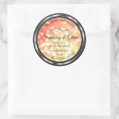 Shimmery Red Gold Glitter Product Labels diamanten (Tas)