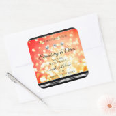 Shimmery Red Gold Glitter Product Labels diamanten (Envelop)