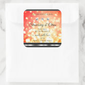 Shimmery Red Gold Glitter Product Labels diamanten (Tas)