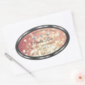 Shimmery Roos Gold Glitter Product Labels Diamonds (Envelop)