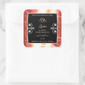 Shimmery Roos Gold Product Labels Diamonds Black (Tas)